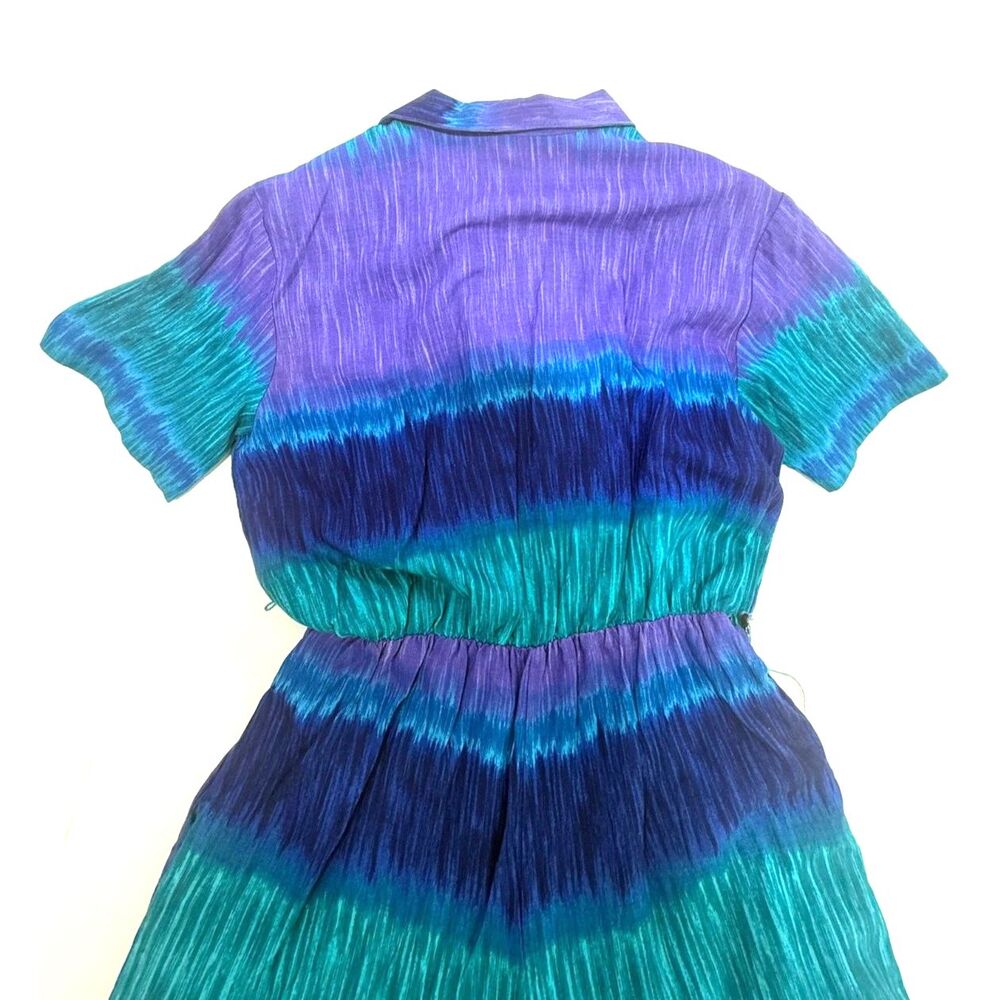 Caliche Collection vintage purple and teal print romper - Picture 5 of 9